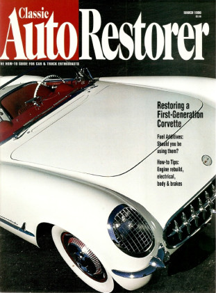 CLASSIC AUTO RESTORER 1996 MAR - 54 VETTE, 54 TR2, 09 STANLEY STEAMER ROADSTER